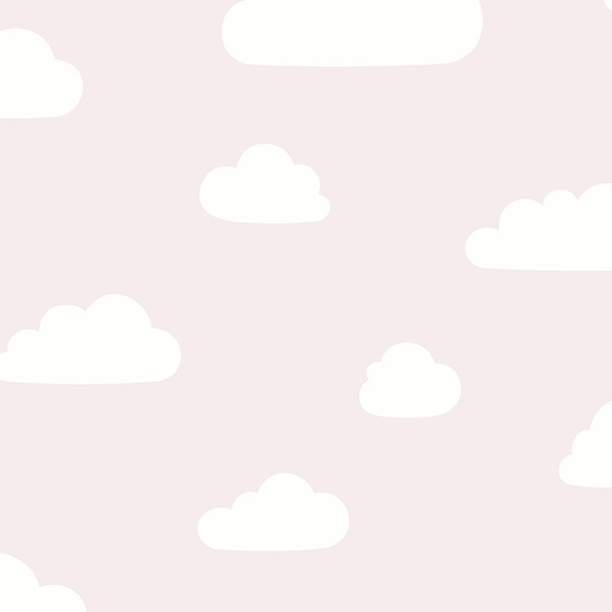 Vlies gyerek rózsaszín tapéta felhőkkel A61803, My Kingdom, Ugépa