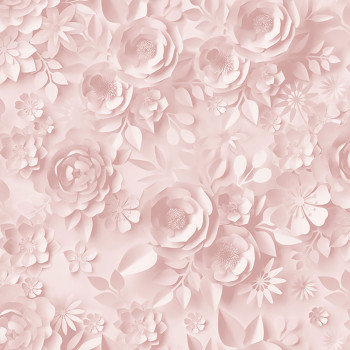 Vlies virágos rózsaszín tapéta 3D hatással M44603, My Kingdom, Ugépa