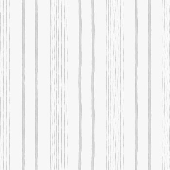Vlies fehér tapéta szürke csíkokkal M33309, My Kingdom, Ugépa
