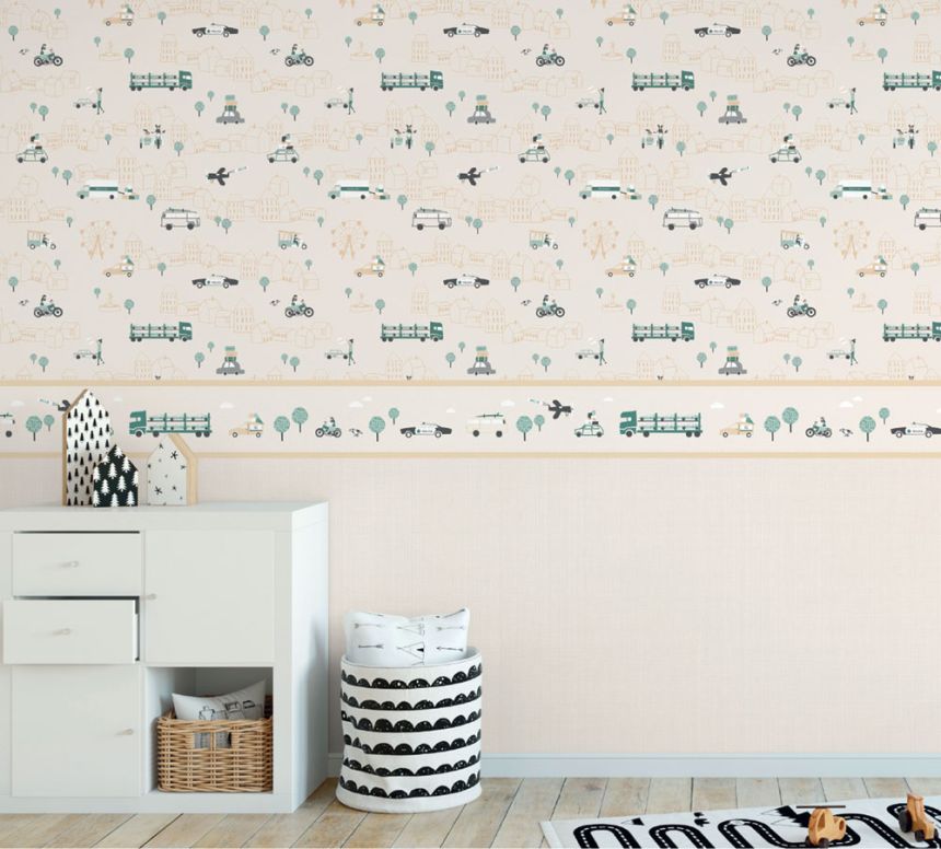 Bézs egyszínű tapéta - szövet utánzat 7010-2, Noa, ICH Wallcovering