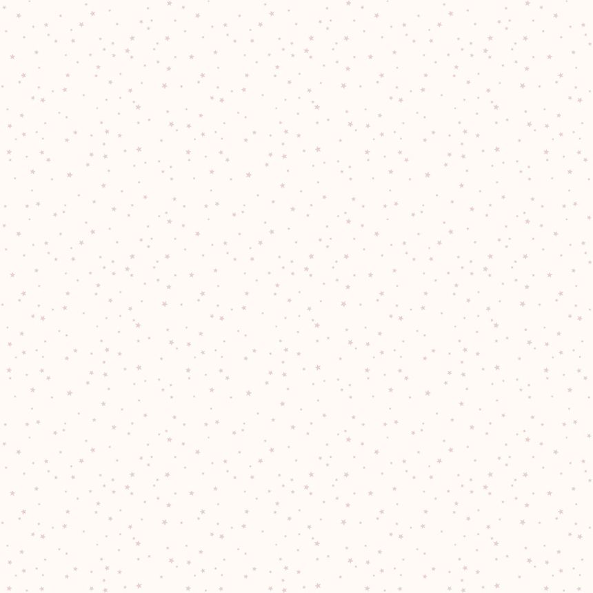 Fehér, vlies gyerek tapéta rózsaszín csillagokkal 7005-3, Noa, ICH Wallcoverings