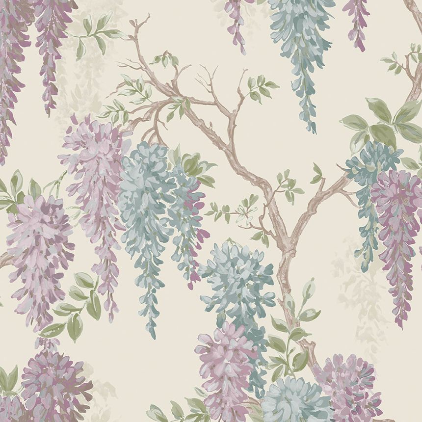 Vlies tapéta wisteria virágokkal 113357, Laura Ashley, Graham & Brown