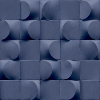 Geometrikus textúrájú kék tapéta 3D, AF24520, Affinity, Decoprint
