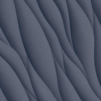 Texturált vlies tapéta kék, hullámok, AF24532, Affinity, Decoprint