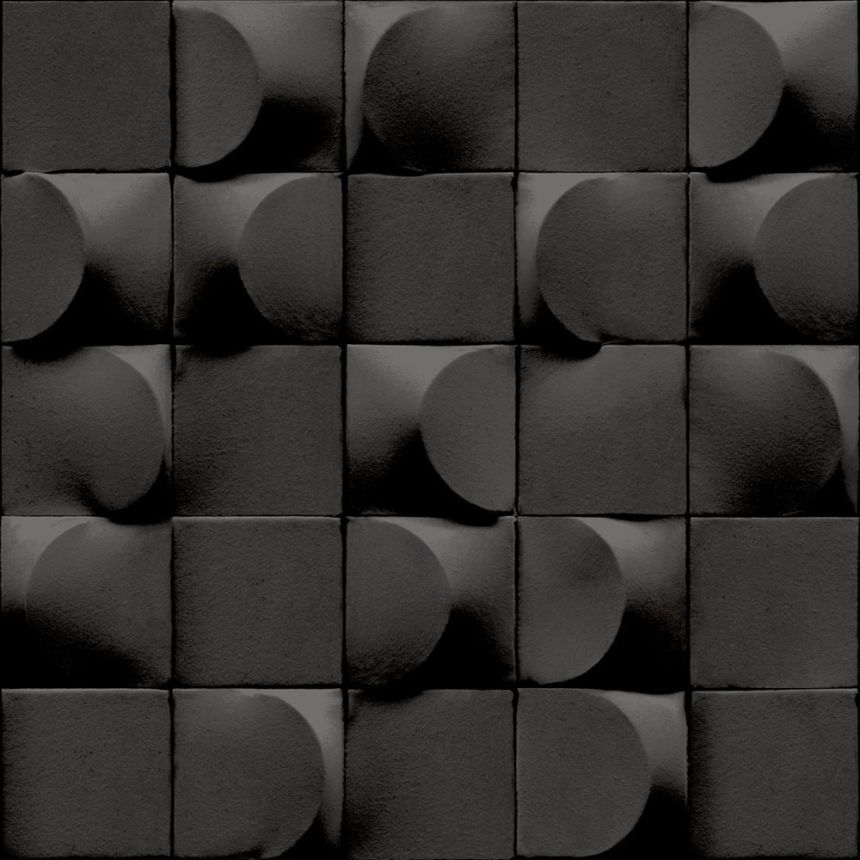 Geometrikus textúrájú szürke tapéta 3D, AF24521, Affinity, Decoprint
