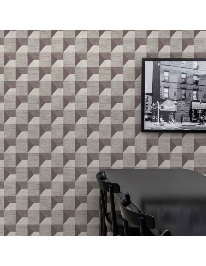 Geometrikus szürke vlies 3d tapéta A48702, Vavex 2024