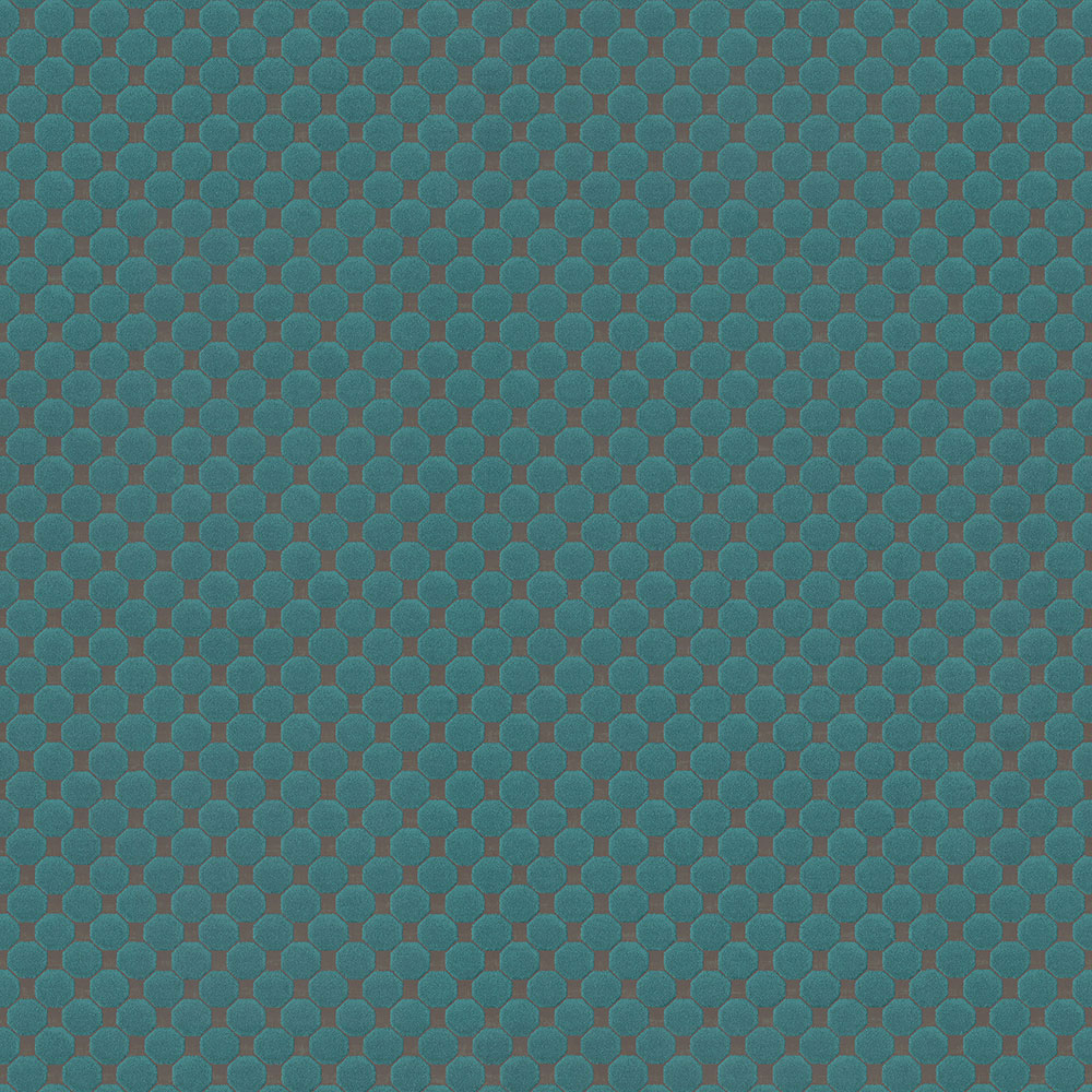 Zöld színű geometrikus vlies tapéta, 220960, Preloved, BN Walls