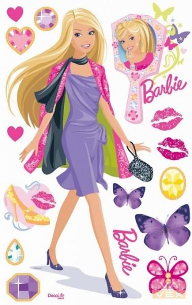Gyerek öntapadós dekoráció BBE 1516/1 Barbie