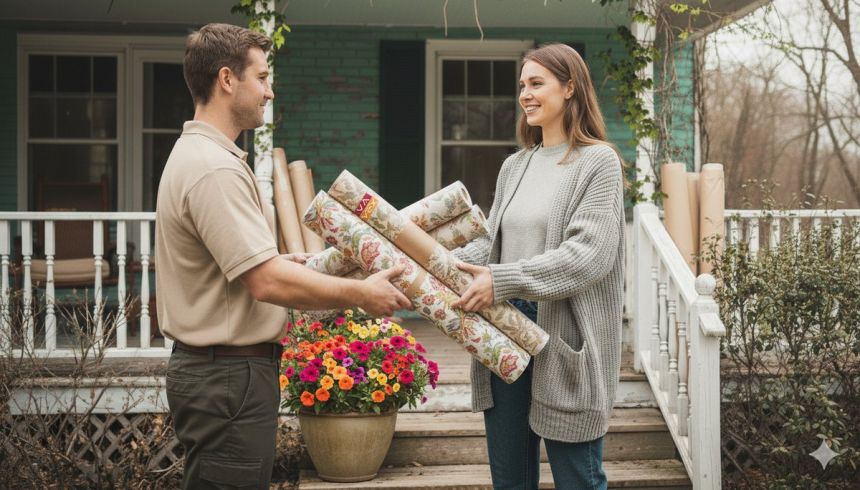 Raktáron lévő tapéták – gyors szállítással